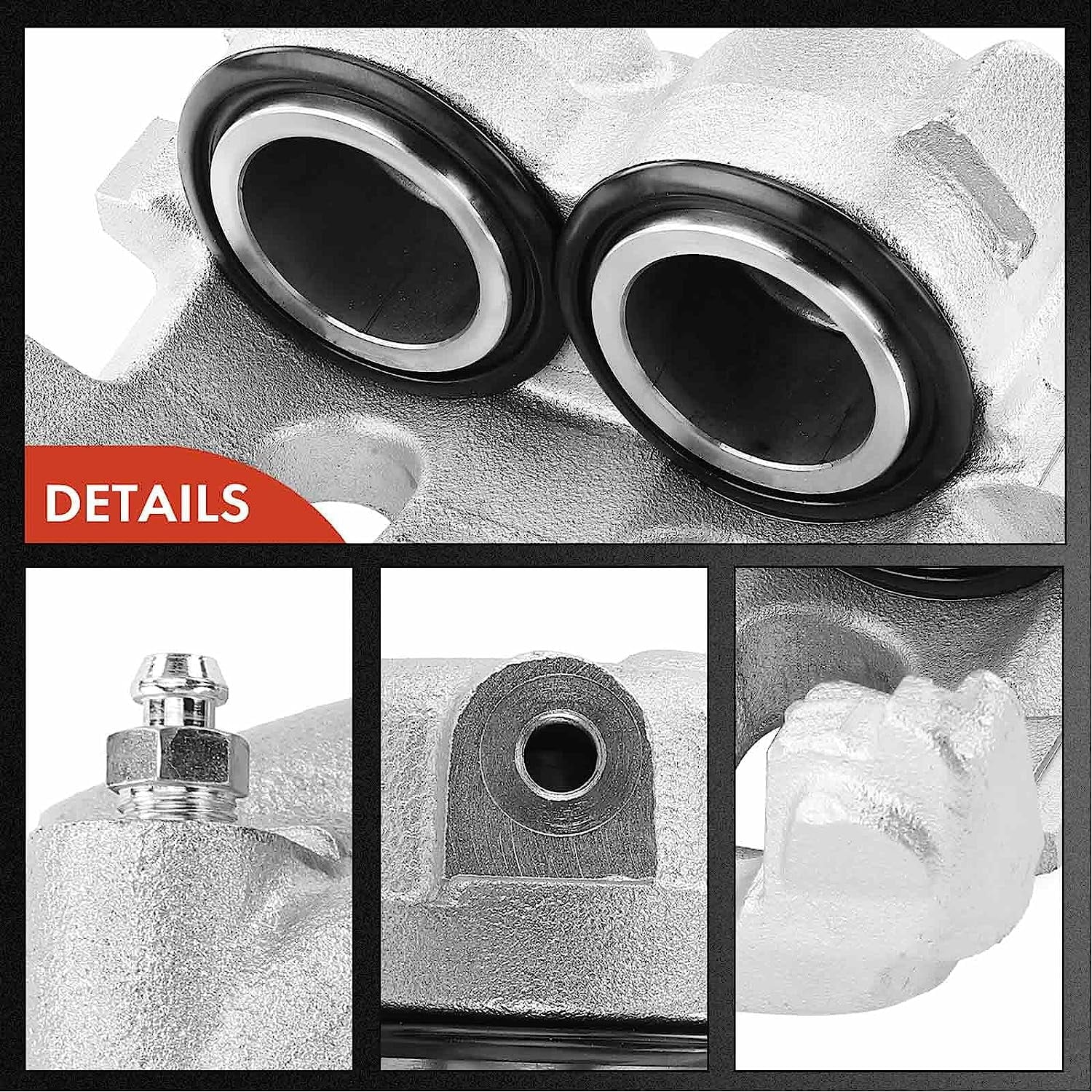 A-Premium Disc Brake Caliper Assembly Without Bracket Compatible with Select Dodge Models - M300/RM300 1973-1974, M350/R300 1974 - Front Left Driver Side - Exclusive Design