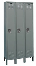Hallowell Wardrobe Locker,Lvrd,3 Wide, 1 Tier,Gray U3888-1HG - Exclusive Design