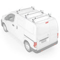 Stylish AA-Racks Model AX312 Aluminum Van Roof Rack Cross Bars Fits for 2013-On NV200/ 2014-On Transit Connect/ 2013-2017 City Express, 3 Bar 50'' - White