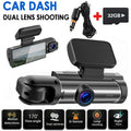 Xhy Car Dash Cam Dual Lens 1080P HD DVR Front or Inside Video Camera Driving Recorder Night Vision G-Sensor, Motion Detection