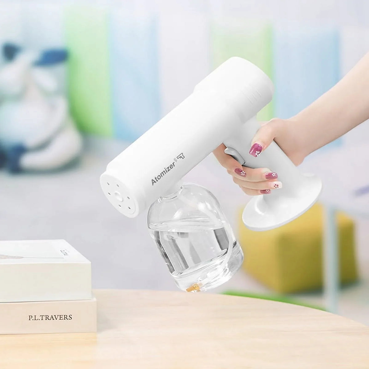 New 500ml Wireless Charging Nano Atomization Disinfection Spray Sprayer Sanitizer Machine Ce Household Portable Sprayer Machine Blue Light Steam Spray Disinfection Large Capacity Wide Range of Uses - Exclusive Design