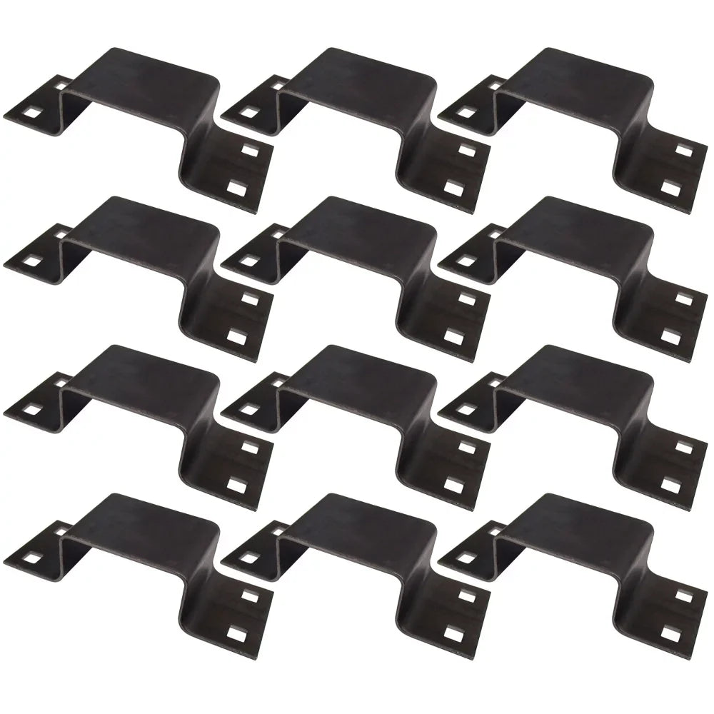 Stylish (12) Bolt-On Pocket Brackets for Utility Trailer Stake Body 12 Gauge Steel