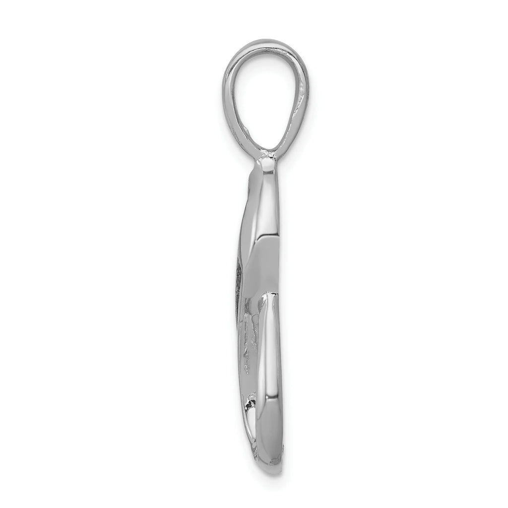 14k White Gold 6-1.9mm AAA Diamond Semi-mount Peg Slide QXSW136AAA