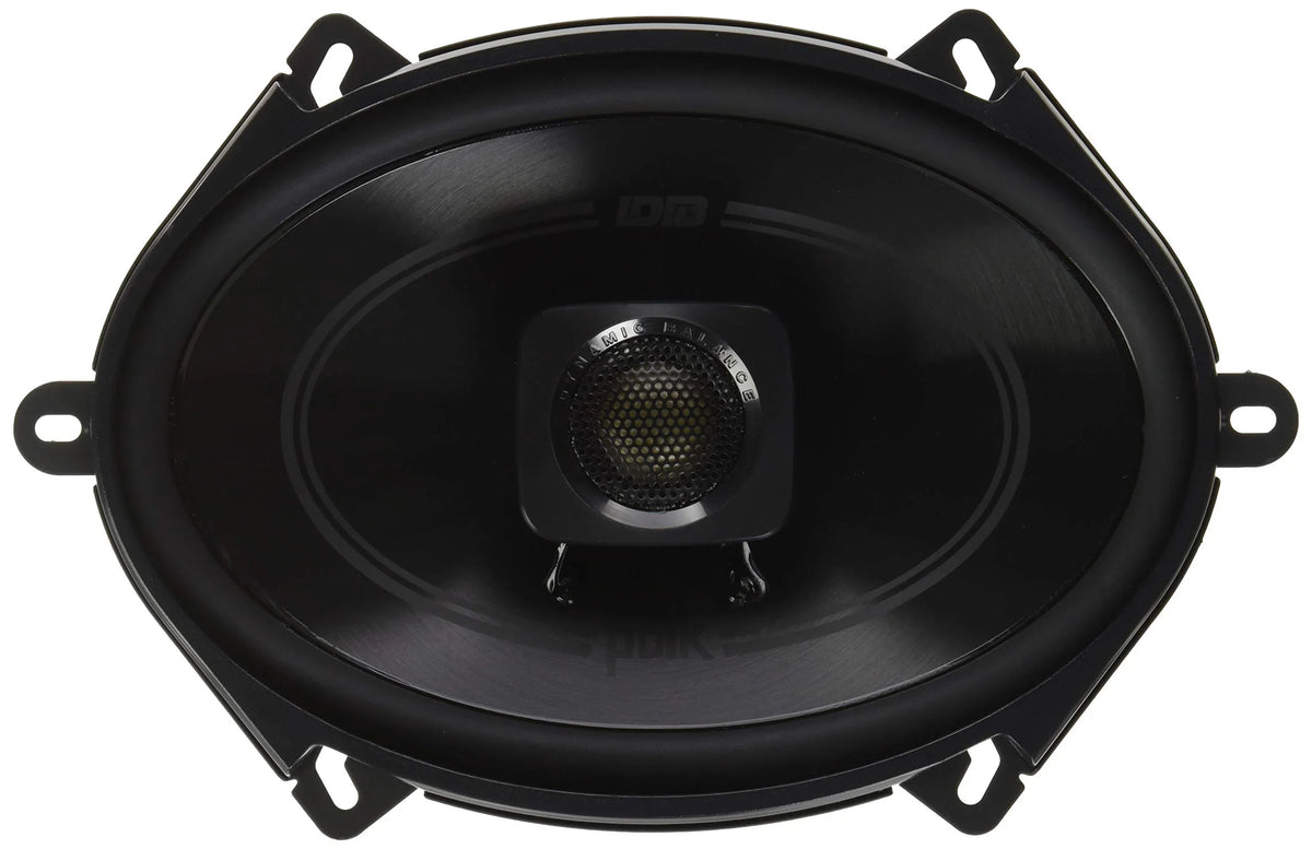 Stylish POLDB572 Polk Audio DB572 DB+ Series 5"x7" Coaxial Speakers with Marine Certification, Black