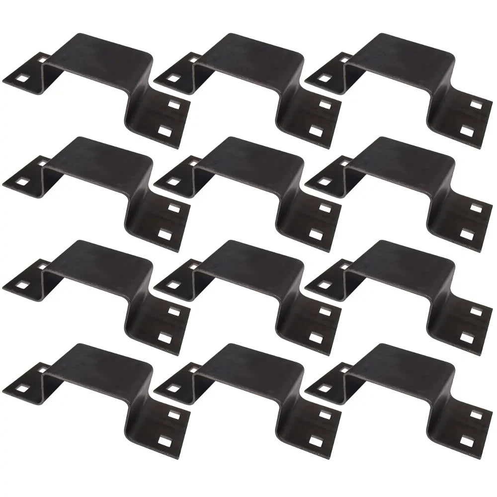 Stylish (12) Bolt-On Pocket Brackets for Utility Trailer Stake Body 12 Gauge Steel