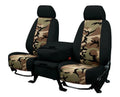 Stylish CalTrend Front Buckets Camo Seat Covers for 1994-1997 Toyota Land Cruiser - TY166-92KS Retro Insert with Black Trim