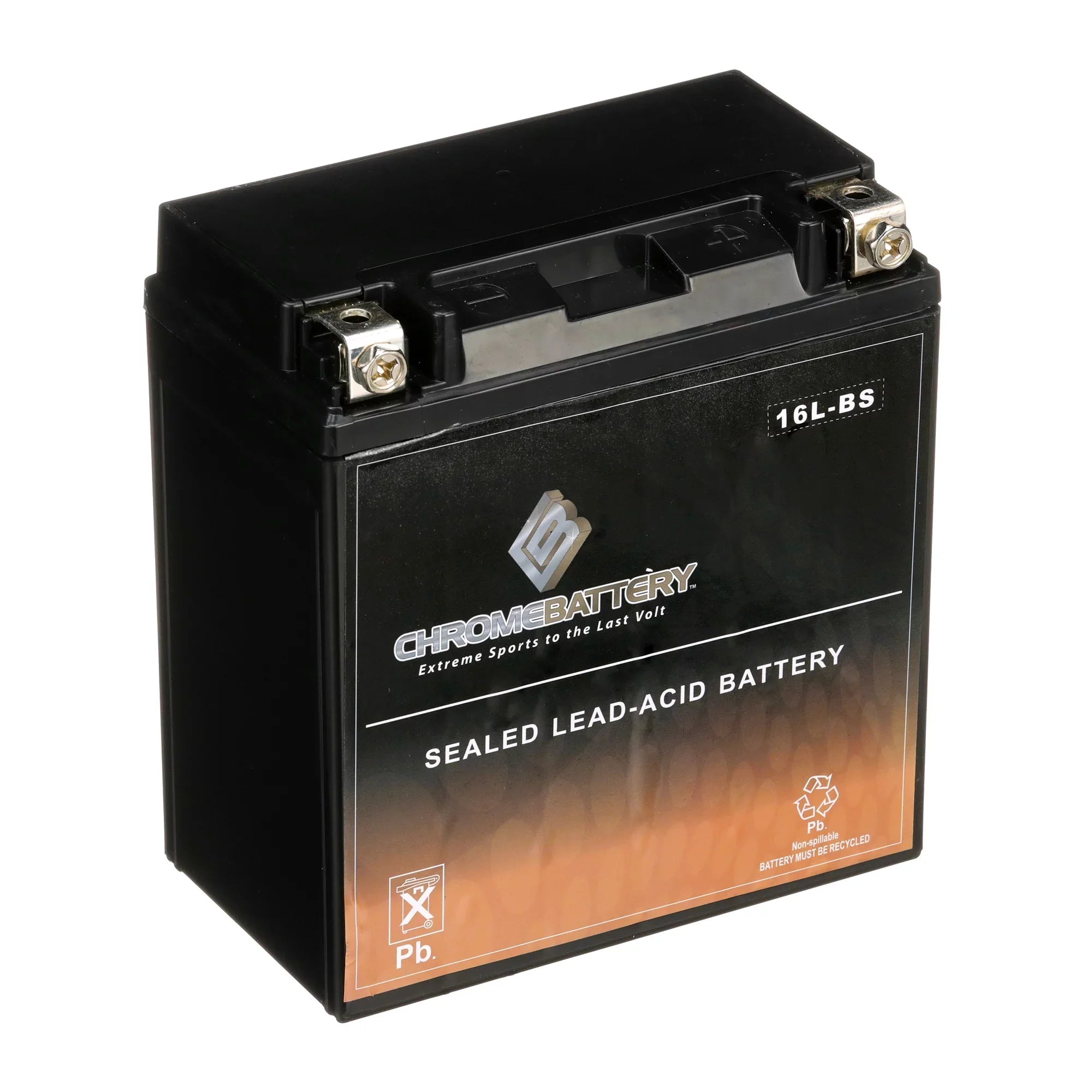 Chrome Battery YTX16L-BS (16L-BS 12 Volt,14 Ah, 230 CCA) Jet Ski Battery for Yamaha Wave Runner 1995