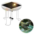 Walmeck Solar Water Wiggler for Bird Bath, Maker, 3.7V 1500mAh Backup Battery, Brushless Motor