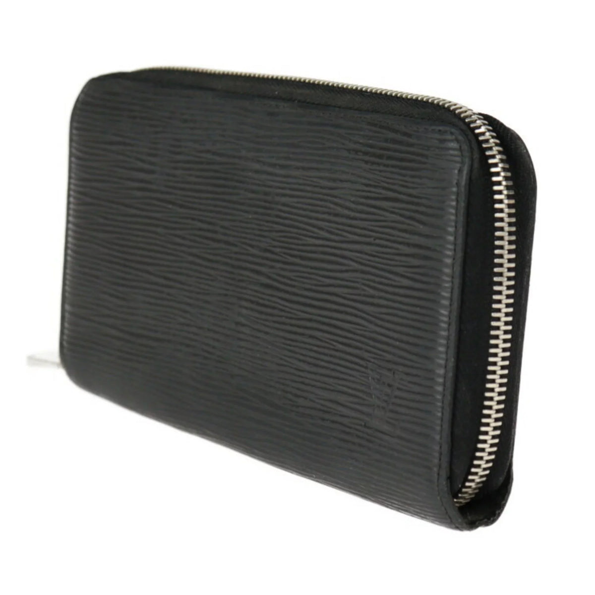 Pre-Owned LOUIS VUITTON Louis Vuitton Zippy Wallet Long M61857 Epi Leather Black Silver Hardware Round Zipper (Good)