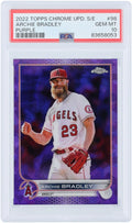 Stylish Archie Bradley Los Angeles Angels 2022 Topps Chrome Updates Purple Refractor #US98 #9/10 PSA Authenticated 10 Card