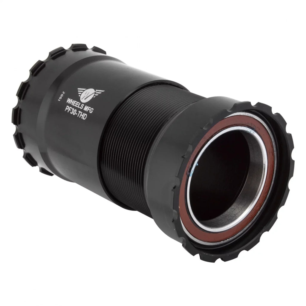 Stylish Wheels Manufacturing PF30 Bottom Bracket with Angular Contact Bearings: Threaded