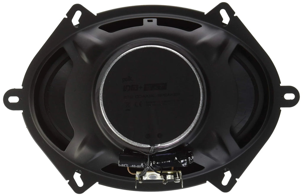 Stylish POLDB572 Polk Audio DB572 DB+ Series 5"x7" Coaxial Speakers with Marine Certification, Black