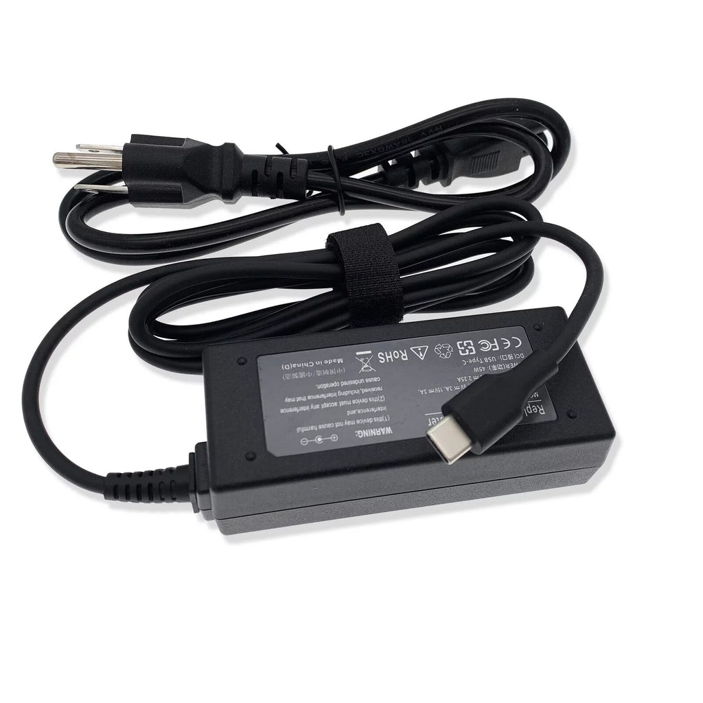 New 45W Type-C AC Adapter Charger For 100E 2nd Gen 81QB000AUS Chromebook - Exclusive Design