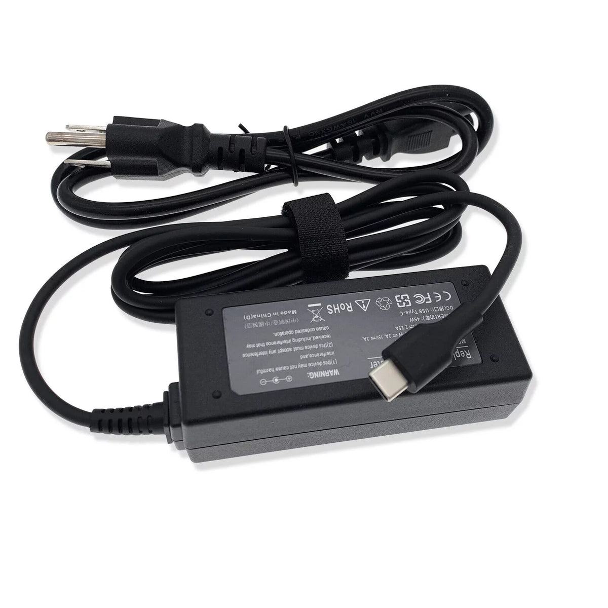 New 45W Type-C AC Adapter Charger For 100E 2nd Gen 81QB000AUS Chromebook - Exclusive Design
