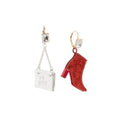 Betsey Johnson Going All Out Purse & Boot Earrings for Women - Exclusive Design