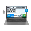 2021 Ideapad 3 15.6" FHD Touchscreen Laptop Computer, i5-1135G7, 20GB RAM, 512GB PCIe SSD, Backlit Keyboard, Iris Xe Graphics, HD Webcam, Dolby Audio, Win 11S, Grey, 32GB USB Card