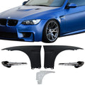 Ikon Motorsports Compatible with 07-13 E92 2Dr Complete M3 Front Fender Conversion Side Vent With LED Signal