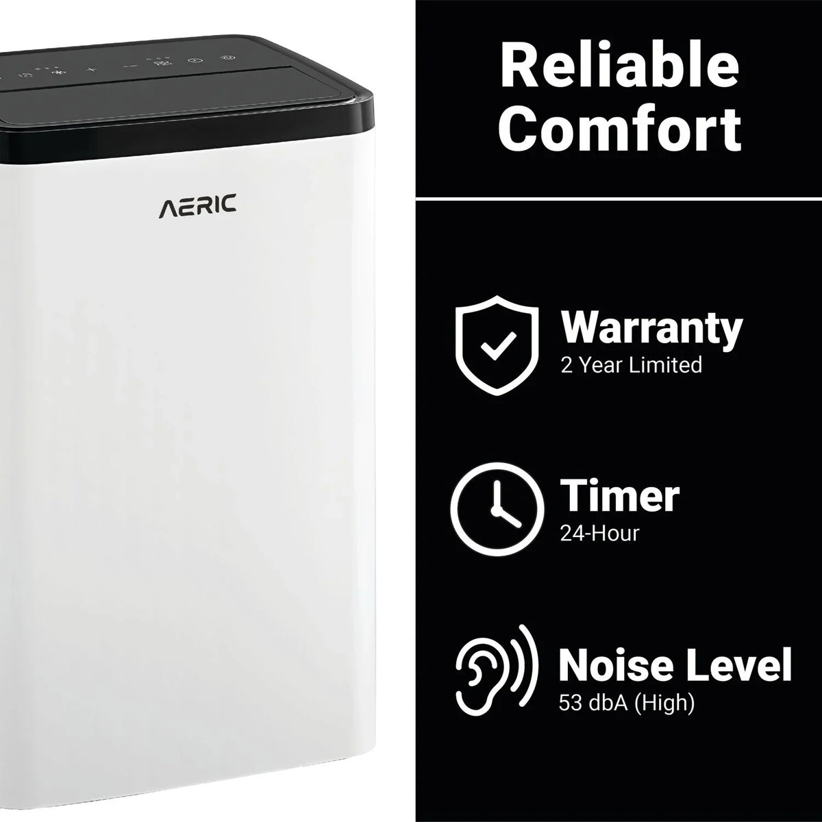 Aeric 10,000 BTU SACC (14,000 BTU ASHRAE) Portable Air Conditioner - Exclusive Design