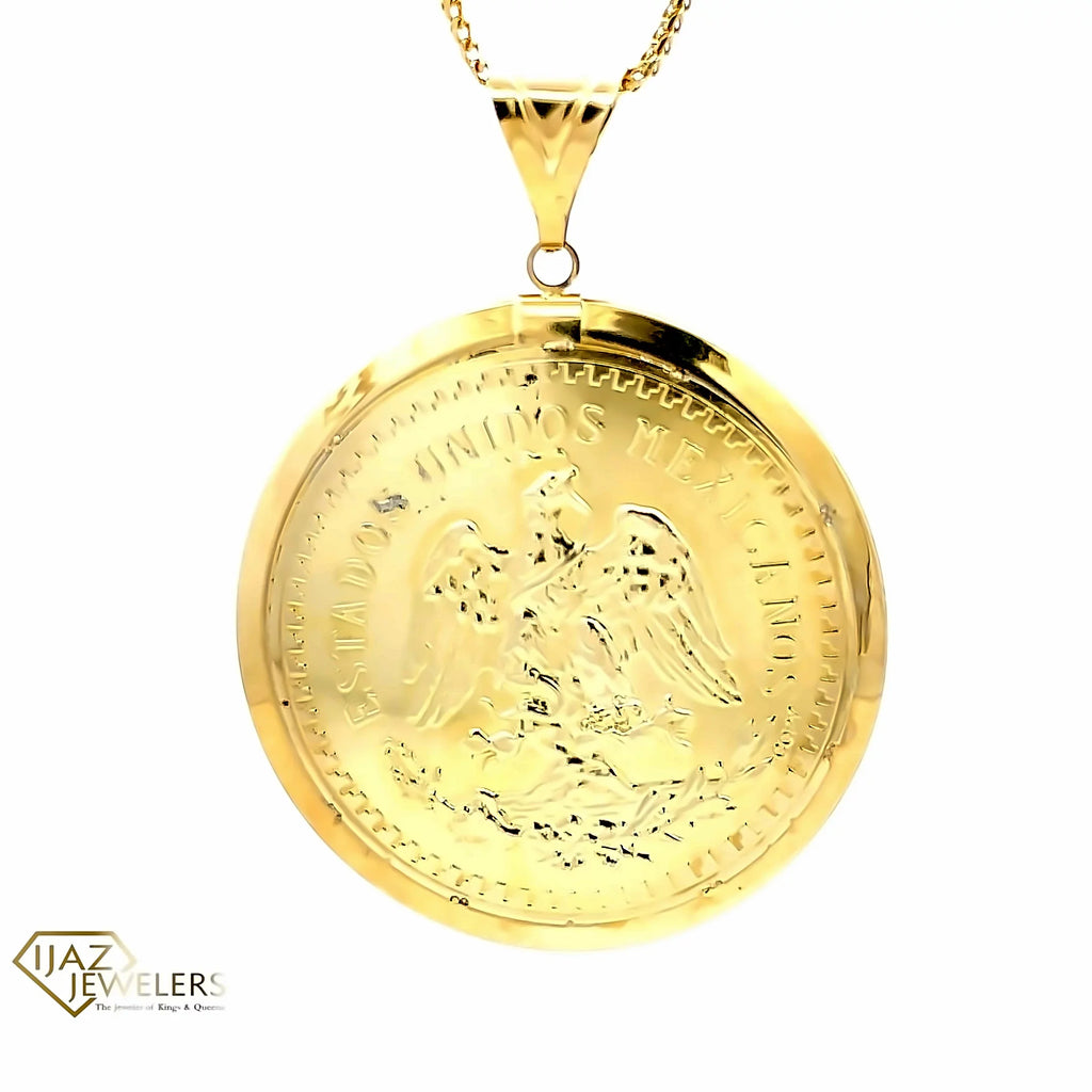 Stylish 10K Gold Centenario Replica Charm