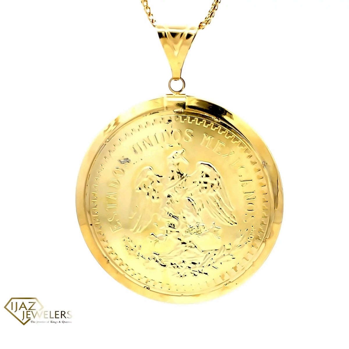 Stylish 10K Gold Centenario Replica Charm