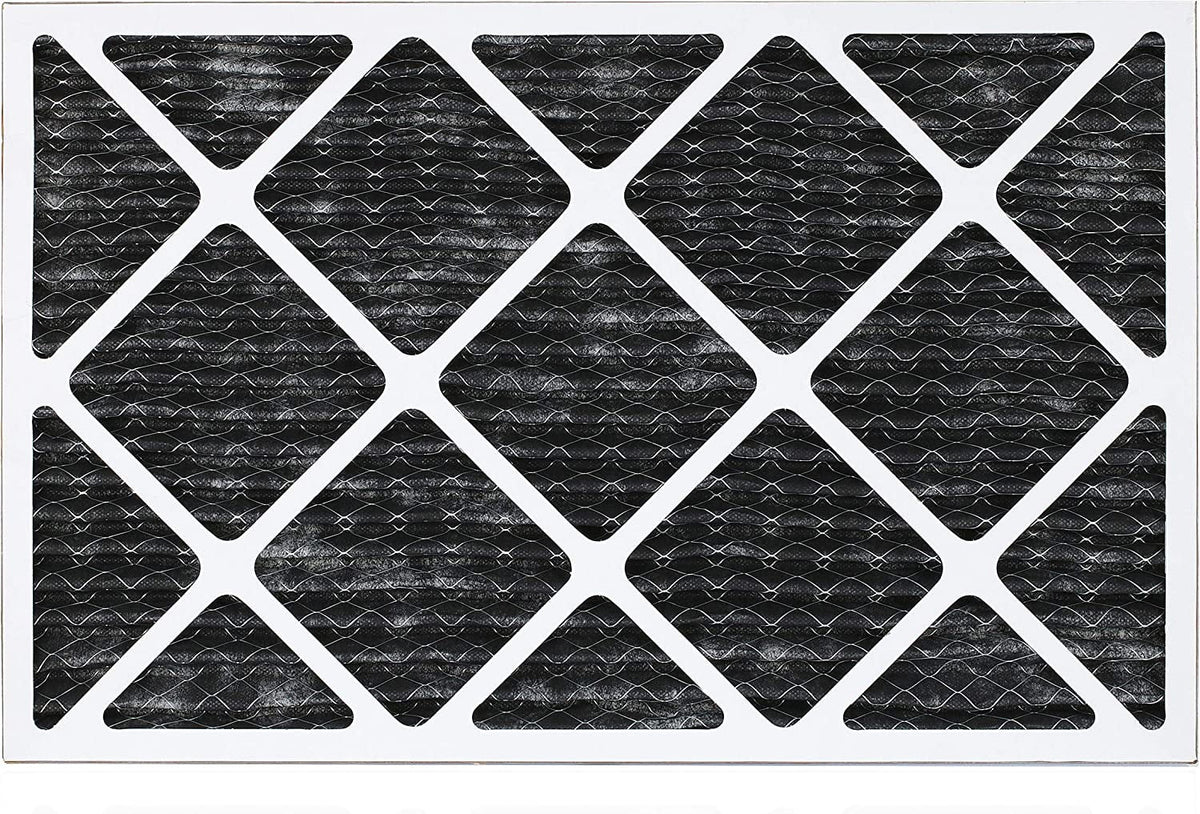 Filterbuy 16x24x1 MERV 8 Odor Eliminator Pleated HVAC AC Furnace Air Filters with Activated Carbon (1-Pack)