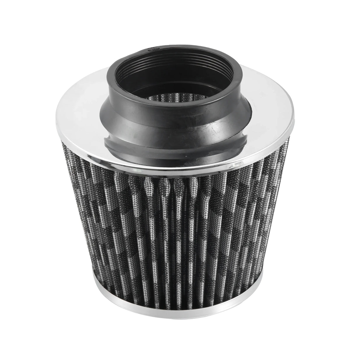 1pcs 2.5" 65mm Reducer Ring Inlet Cold Air Intake Cone Replacement Washable Clamp on Dry Air Filter Carbon Fiber Pattern - Exclusive Design
