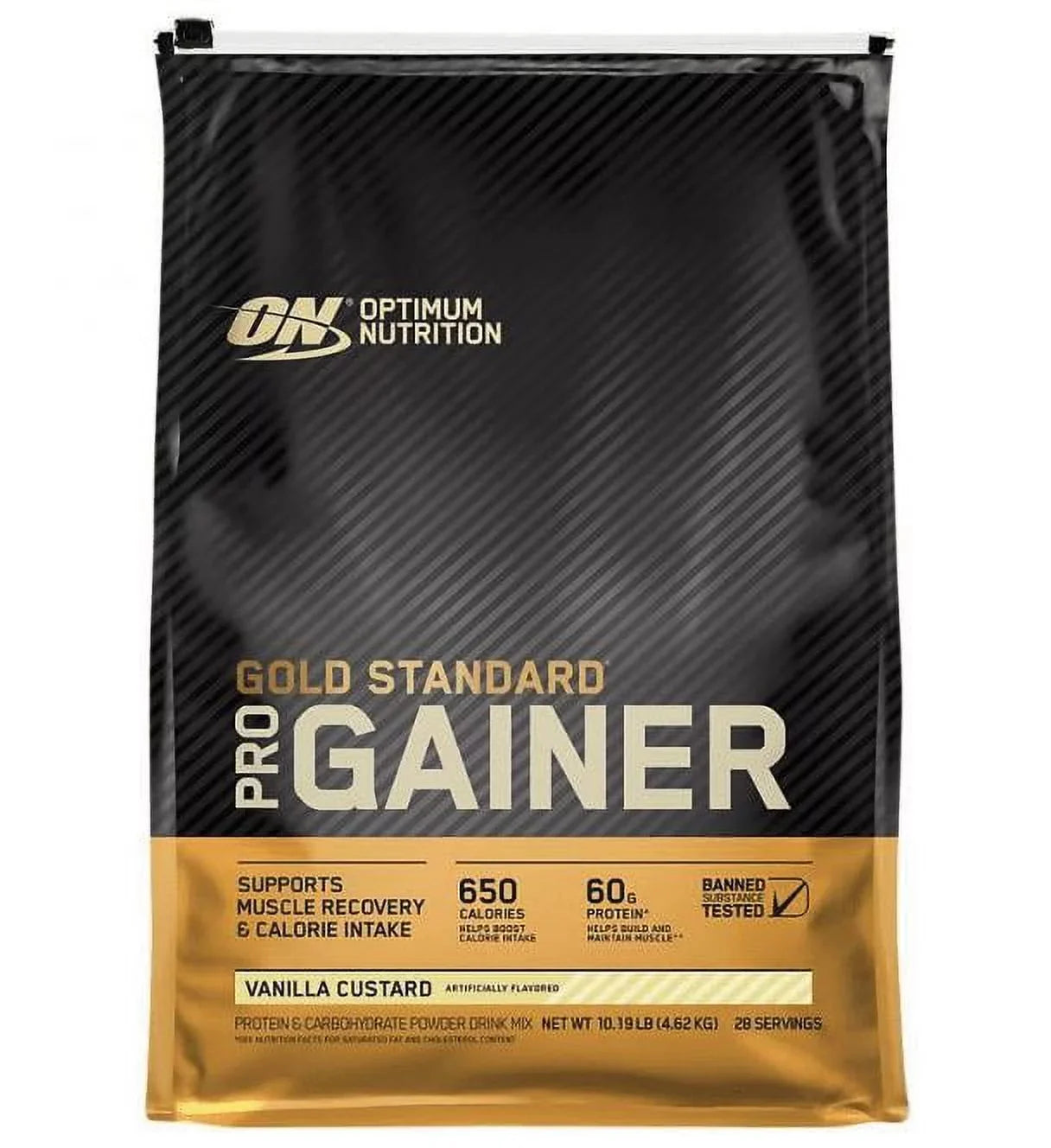 Optimum Nutrition, Gold Standard Pro Gainer, Vanilla Custard, 10.19 lb, 28 Servings - Exclusive Design