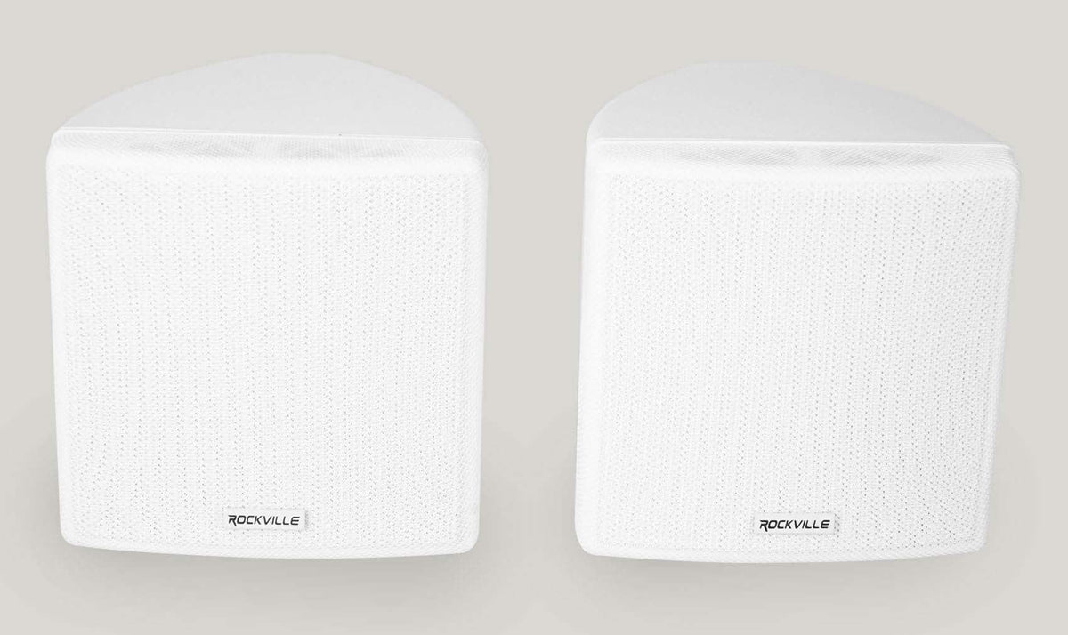 6-Zone Amp+4) 3.5" White Cube+2) JBL Pendant+Ceiling Speakers for Restaurant/Bar - Exclusive Design
