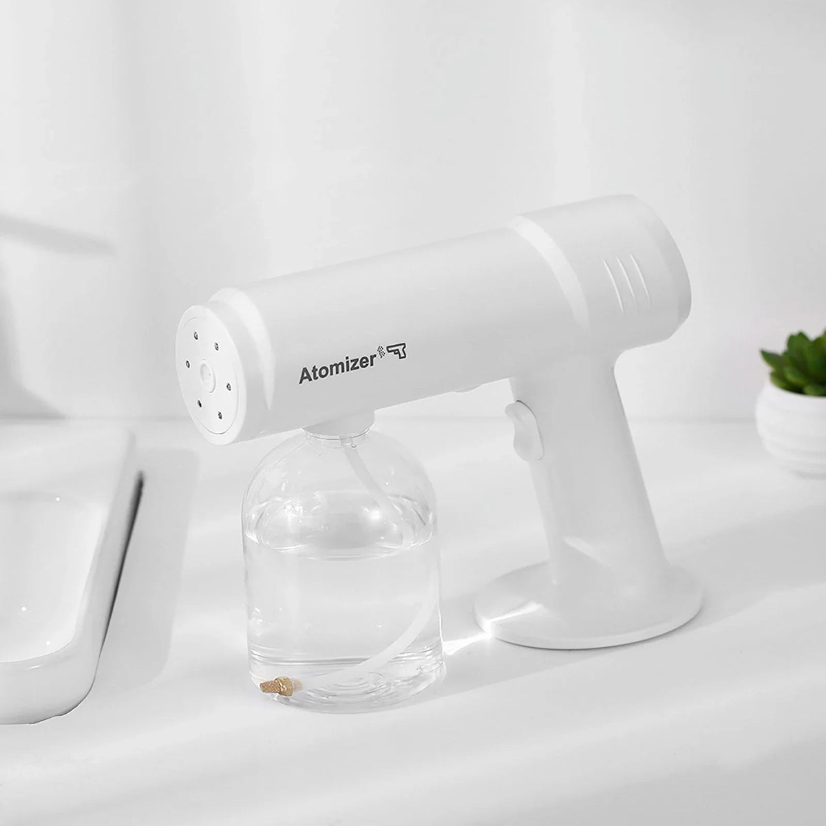 New 500ml Wireless Charging Nano Atomization Disinfection Spray Sprayer Sanitizer Machine Ce Household Portable Sprayer Machine Blue Light Steam Spray Disinfection Large Capacity Wide Range of Uses - Exclusive Design
