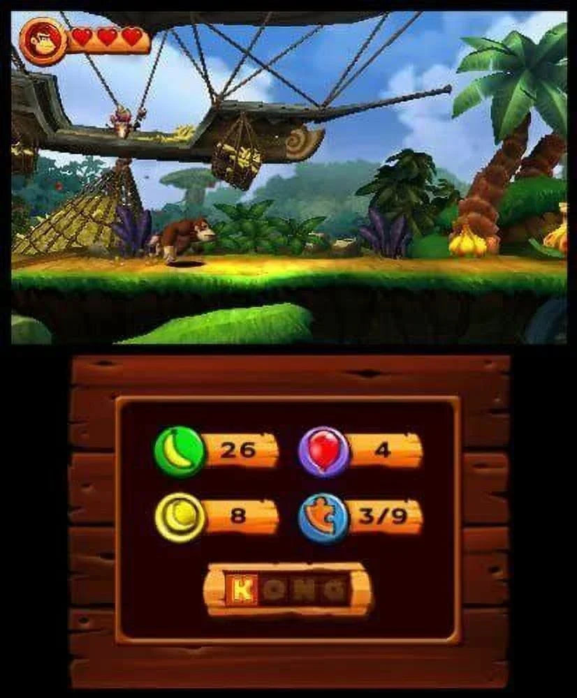 Donkey Kong Country Returns 3D - Nintendo 3DS [UAE World Edition] NEW - Exclusive Design