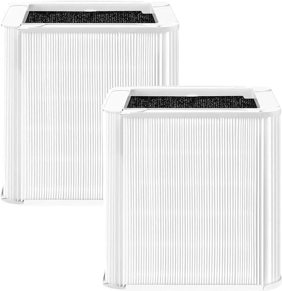 Stylish 211+ Replacement Filter, Compatible with Blueair Blue Pure 211+ Air Purifier, Foldable Particle and Activated Carbon Filter,2 Pack