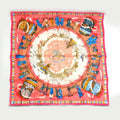 Stylish Pre-Owned Hermes Carre 90 PRIERES AU VENT Prayer in the Wind Scarf (Like New)
