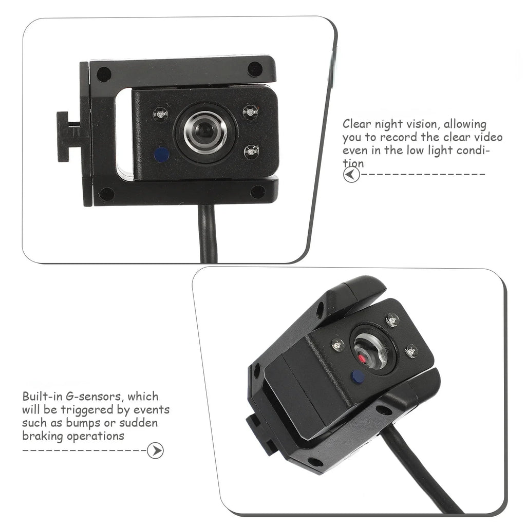 Stylish Cheefull 1080P Car Video Recorder Camera, Vehicles Recorder Driving Recorder Camera Dual Lens Car Reverse Camera