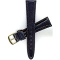 Stylish Seiko Watchband 20mm Black Genuine Padded Java Lizard MS9436 fits SDW664 part#54275