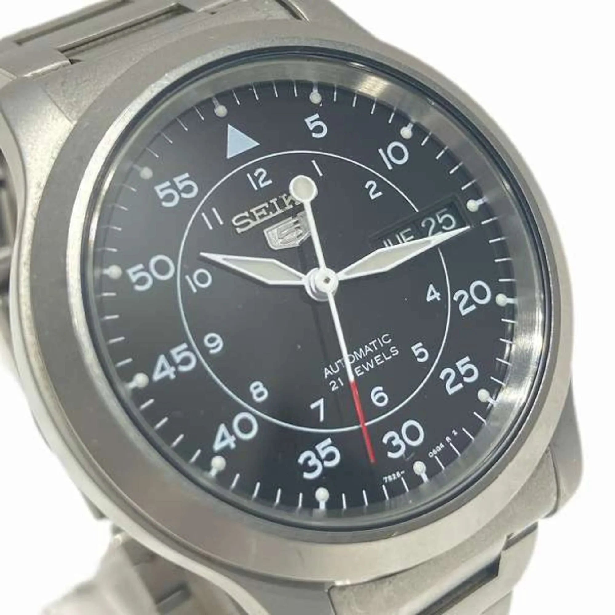 Pre-Owned Seiko Seiko5 7S26-02J0 Automatic 21 JEWELS Watch Men's (Good)