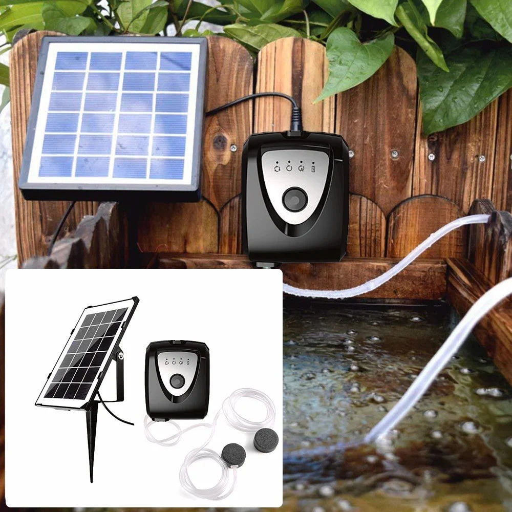 Stylish Air Pump,Pump Pump Ponds Pump With Dual Pond Ponds Pools Solar Air Pond Pump 3.5w Solar Dual Pipe Air Bubble Stone Air Fish Pump Aerator Fish Ponds Air Pump Huiop