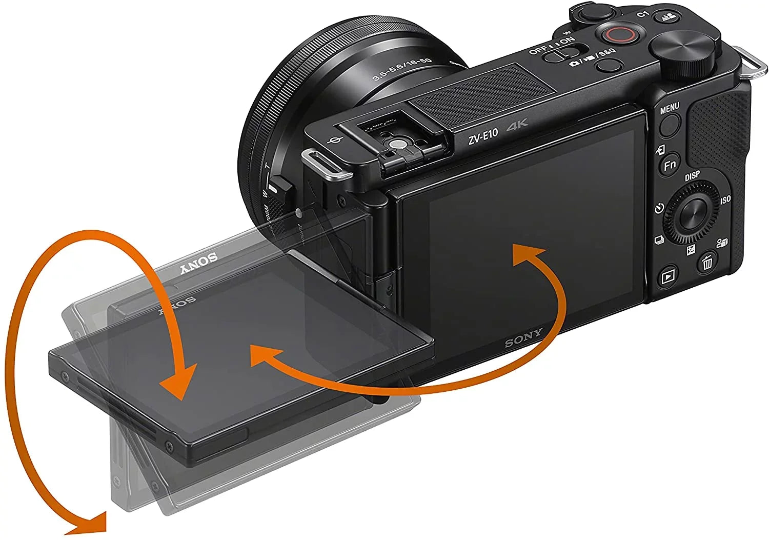 Sony Alpha ZV-E10L 24.2 Megapixel Mirrorless Camera with Lens, 0.63", 1.97", Black