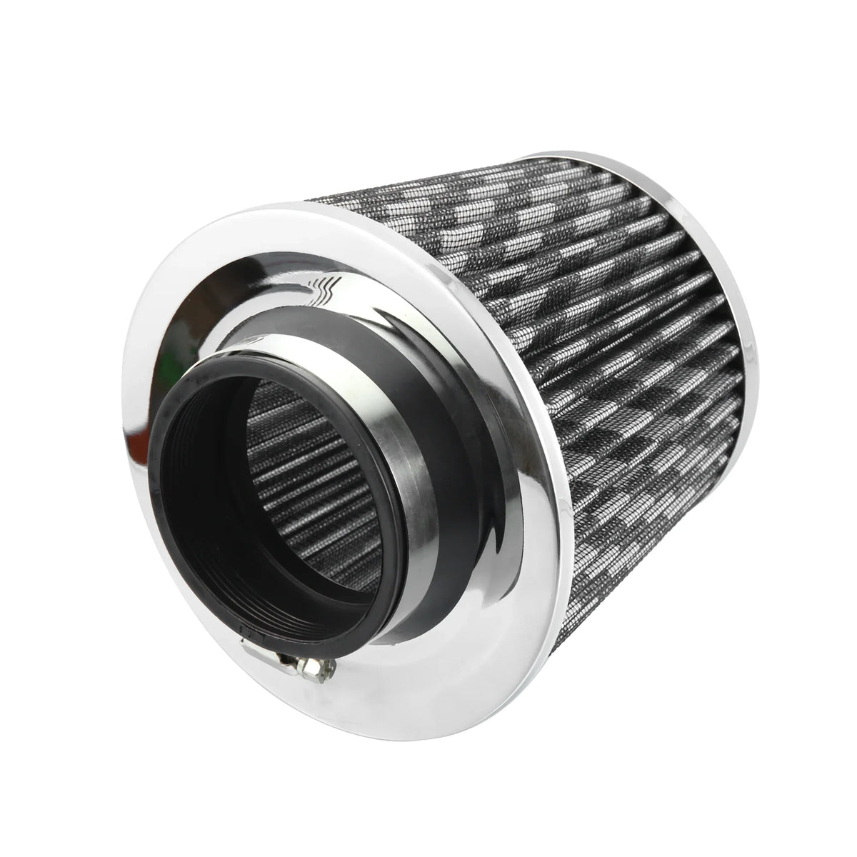 1pcs 2.5" 65mm Reducer Ring Inlet Cold Air Intake Cone Replacement Washable Clamp on Dry Air Filter Carbon Fiber Pattern - Exclusive Design