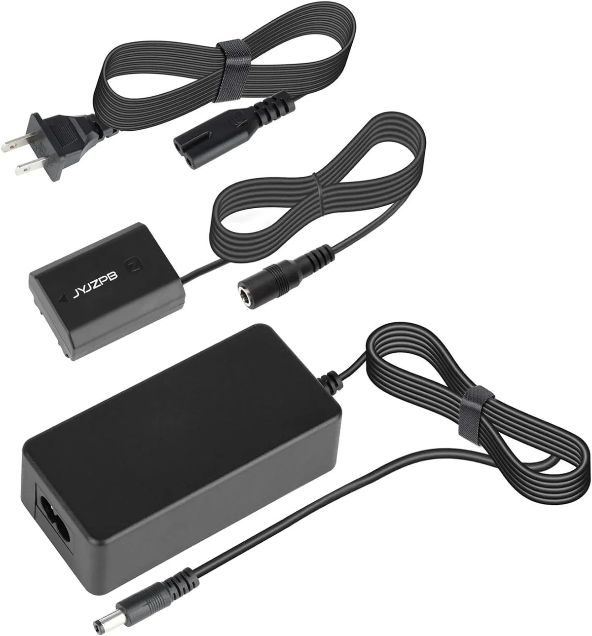 JYJZPB NP-FZ100 Dummy y AC Power Adapter Fit for Sony A7III A7IV Alpha 1 A7C FX3 FX30 A7R3 A7R III A7R V A7R IV - Exclusive Design