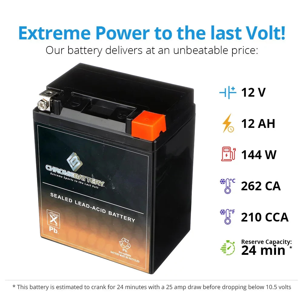 Stylish Chrome Battery Ytx14Ahl-Bs Motorcycle Battery For Suzuki 1000Cc Gs1000 1980