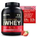 Optimum Nutrition, Gold Standard 100% Whey Protein Powder, Delicious Strawberry, 5 lb, 73 Servings - Exclusive Design