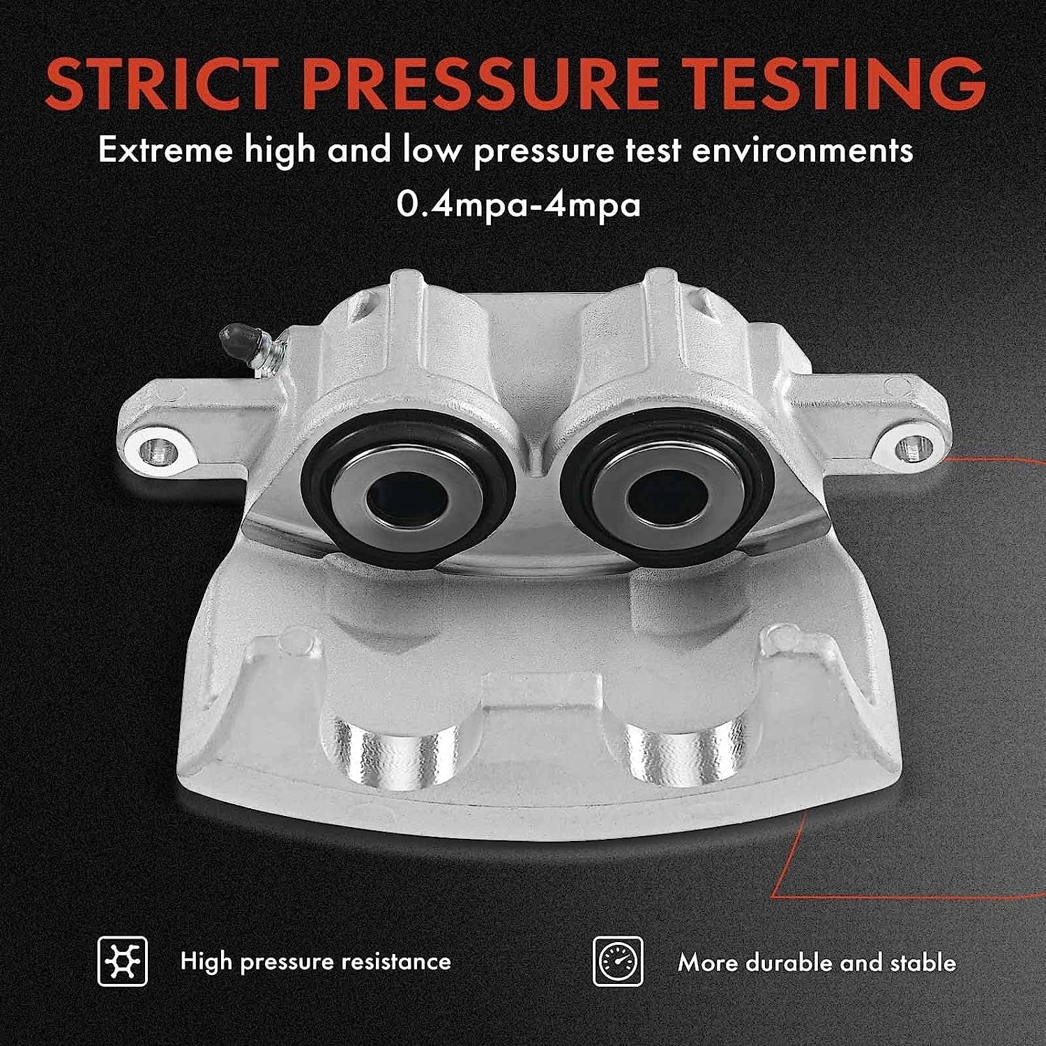 A-Premium Disc Brake Caliper Assembly Without Bracket Compatible with Select Dodge Models - M300/RM300 1973-1974, M350/R300 1974 - Front Left Driver Side - Exclusive Design